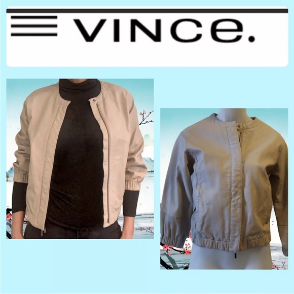 Joie Cropped Black Leather Bomber Jacket XS - Picture 8 of 8